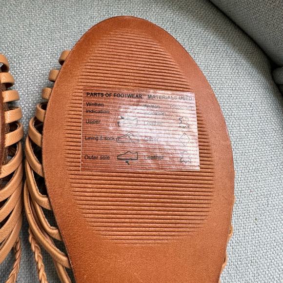 Anthropologie Edie Woven Sandals Women's 10 Strappy Coastal Beach - Picture 13 of 13